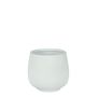 Hortus Lisbon Ceramic Pot - Glossy White - Dia12.5 x 13cm