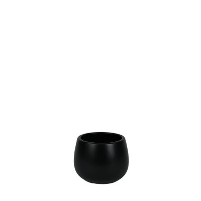 Hortus London Ceramic Pot - Matt Black - Dia9 x H7cm