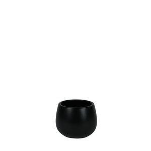 Hortus London Ceramic Pot - Matt Black - Dia9 x H7cm