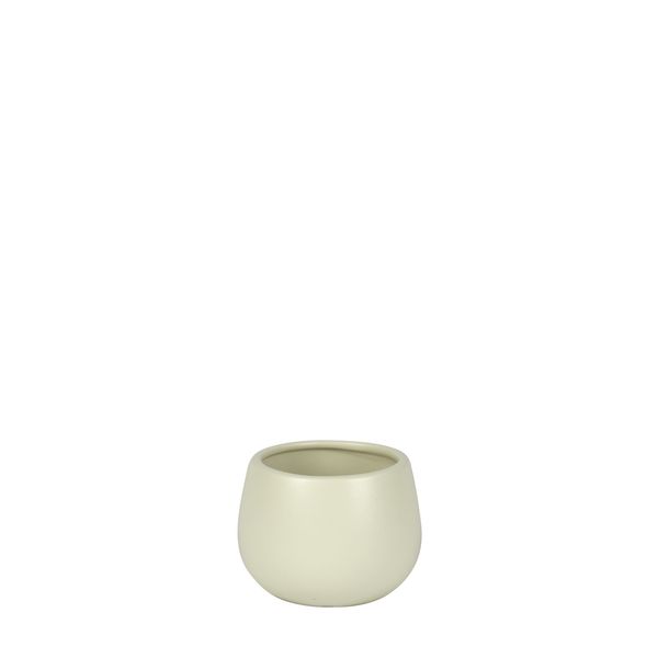 Hortus London Ceramic Pot - Matt Cream - Dia9 x H7cm