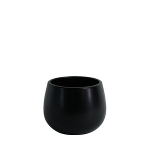 Hortus London Ceramic Pot - Matt Black - Dia14 x H11cm