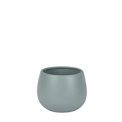 Hortus London Ceramic Pot - Matt Grey - Dia14 x H11cm