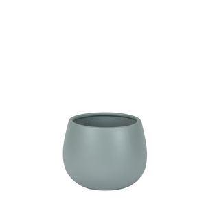 Hortus London Ceramic Pot - Matt Grey - Dia14 x H11cm