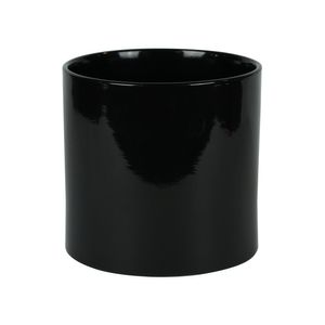Hortus Sofia Ceramic Pot - Glossy Black - Dia18 x H17cm