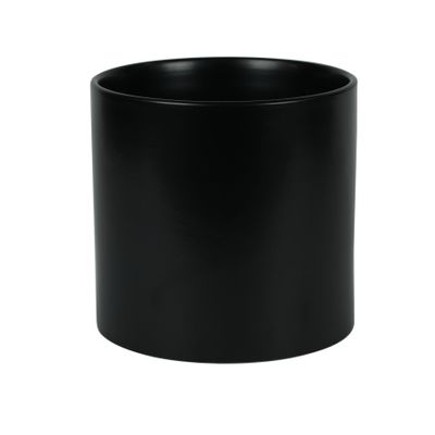 Hortus Sofia Ceramic Pot - Matt Black - Dia 18x H17cm