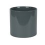 Hortus Sofia Ceramic Pot - Glossy Grey- Dia18 x H17cm