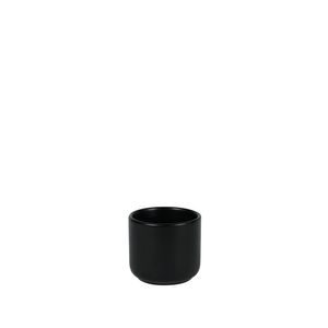 Hortus Havana Ceramic Pot - Matt Black - Dia8 x H7cm