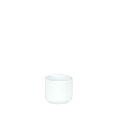 Hortus Havana Ceramic Pot - Glossy White - Dia8 x H7cm