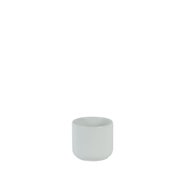 Hortus Havana Ceramic Pot - Matt White - Dia8 x H7cm