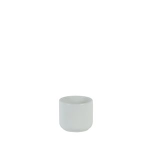 Hortus Havana Ceramic Pot - Matt White - Dia8 x H7cm