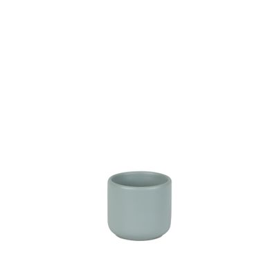 Hortus Havana Ceramic Pot - Matt Grey - Dia8 x H7cm