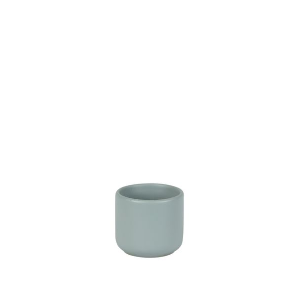 Hortus Havana Ceramic Pot - Matt Grey - Dia8 x H7cm