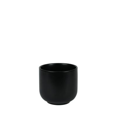 Hortus Havana Ceramic Pot - Matt Black - Dia12 x H11cm