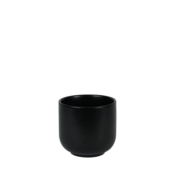 Hortus Havana Ceramic Pot - Matt Black - Dia12 x H11cm