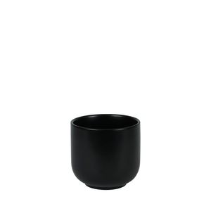 Hortus Havana Ceramic Pot - Matt Black - Dia12 x H11cm