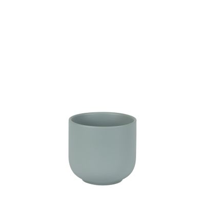 Hortus Havana Ceramic Pot - Matt Grey - Dia12 x H11cm