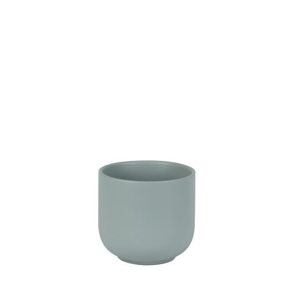 Hortus Havana Ceramic Pot - Matt Grey - Dia12 x H11cm