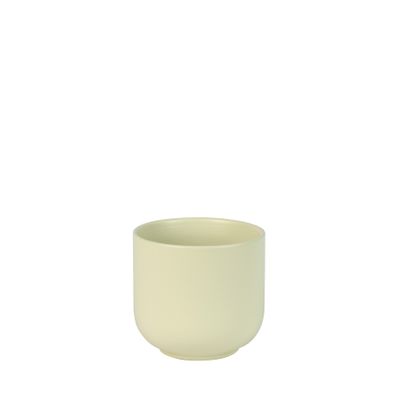 Hortus Havana Ceramic Pot - Matt Cream - Dia12 x H11cm