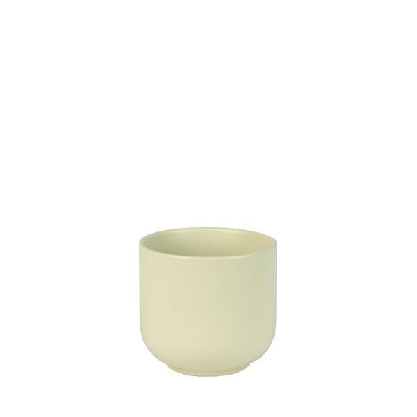 Hortus Havana Ceramic Pot - Matt Cream - Dia12 x H11cm