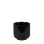 Hortus Havana Ceramic Pot - Glossy Black - Dia14 x H13cm