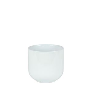 Hortus Havana Ceramic Pot - Glossy White - Dia14 x H13cm