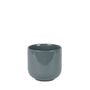Hortus Havana Ceramic Pot - Glossy Grey - Dia14 x H13cm