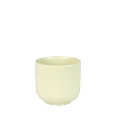 Hortus Havana Ceramic Pot - Matt Cream - Dia14 x H13cm