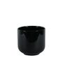 Hortus Havana Ceramic Pot - Glossy Black - Dia16 x H15cm