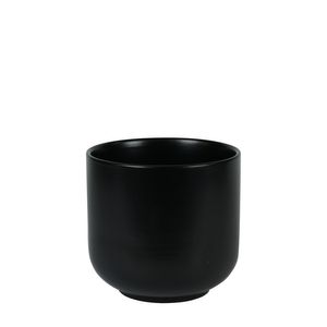 Hortus Havana Ceramic Pot - Matt Black - Dia16 x H15cm