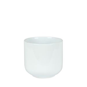 Hortus Havana Ceramic Pot - Glossy White - Dia16 x H15cm
