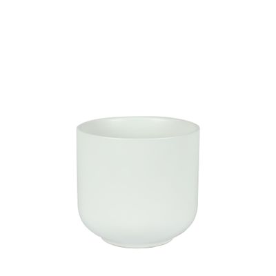 Hortus Havana Ceramic Pot - Matt White - Dia16 x H15cm