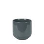 Hortus Havana Ceramic Pot - Glossy Grey - Dia16 x H15cm