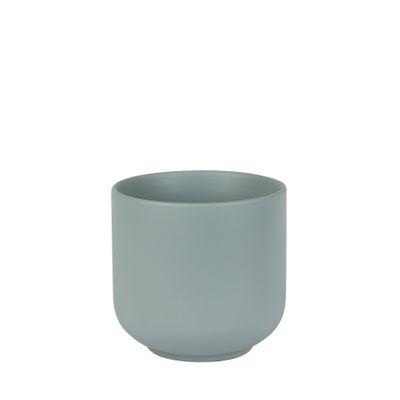 Hortus Havana Ceramic Pot - Matt Grey - Dia16 x H15cm