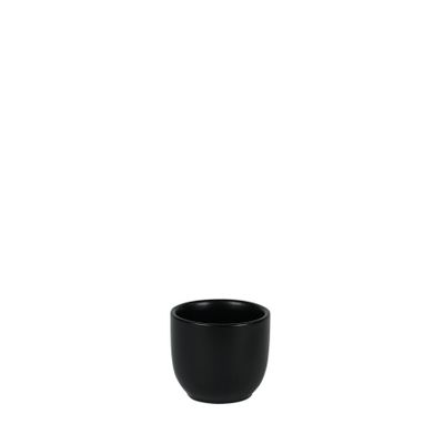 Hortus Cairo Ceramic Pot - Matt Black - Dia8 x H7cm