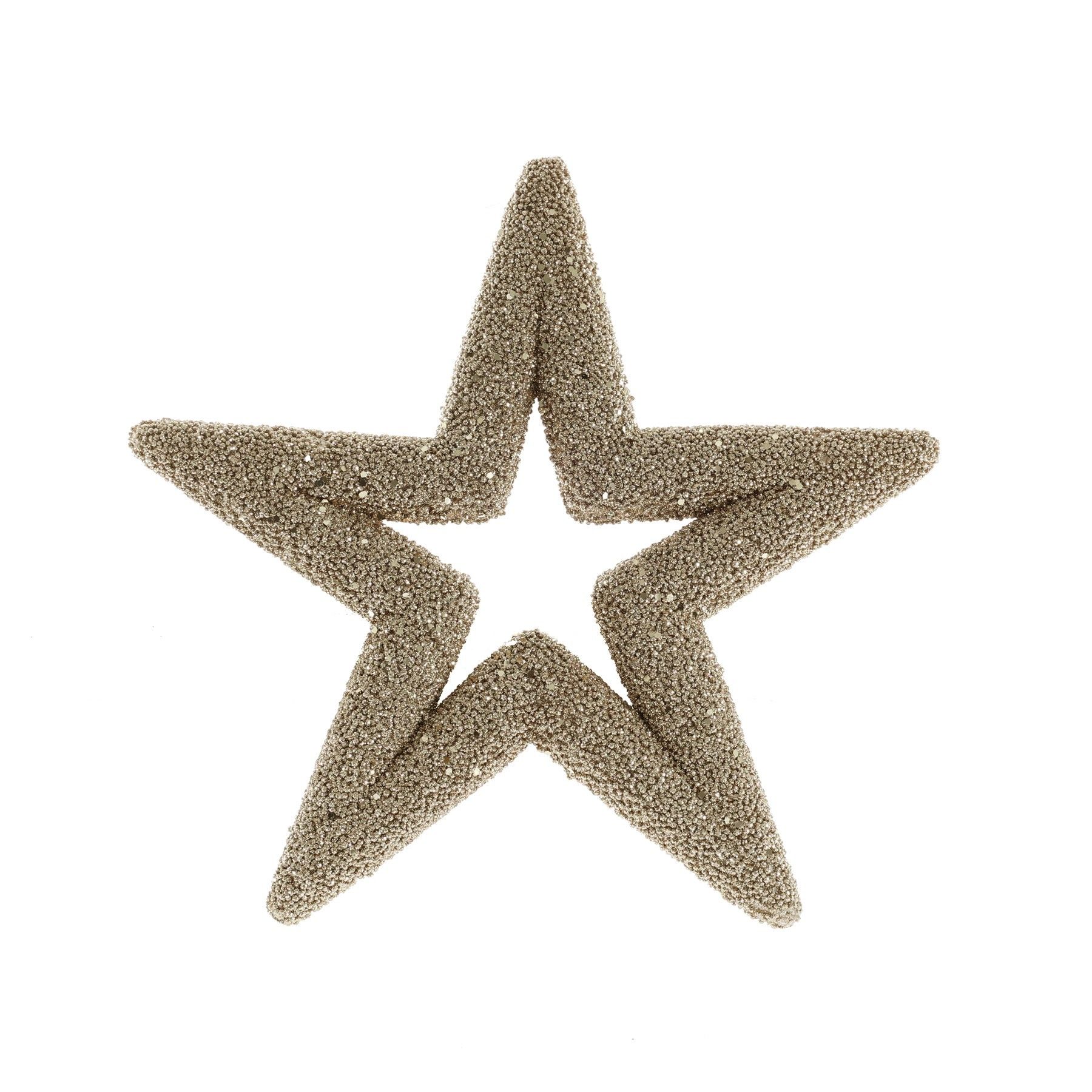 Star Hanging Decoration - Gold - 35cm