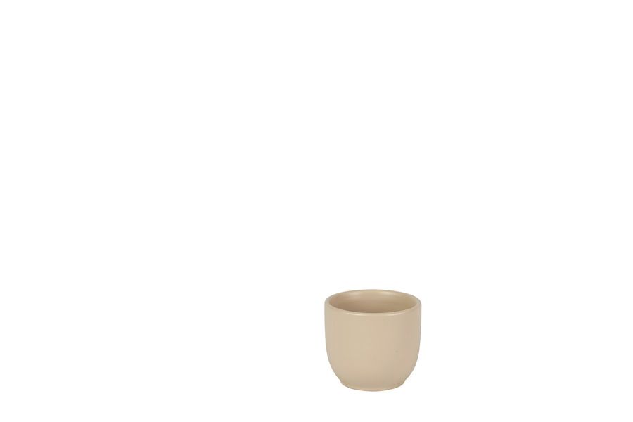 Hortus Cairo Ceramic Pot - Matt Pink - Dia8 x H7cm