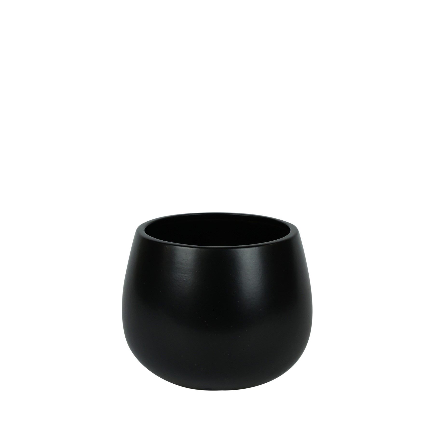 Hortus London Ceramic Pot - Matt  Black - Dia15 x H11cm