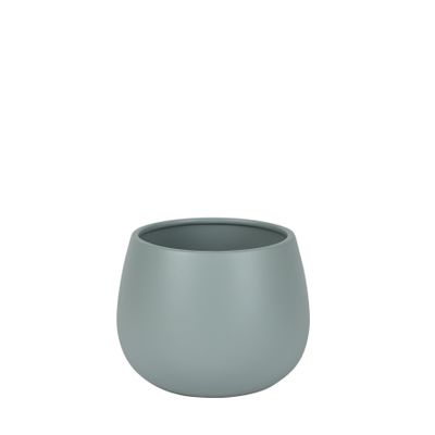 Hortus London Ceramic Pot - Matt Grey - Dia15 x H11cm