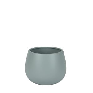 Hortus London Ceramic Pot - Matt Grey - Dia15 x H11cm