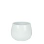 Hortus London Ceramic Pot - Glossy White - Dia16.5 x H13cm