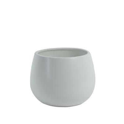 Hortus London Ceramic Pot - Matt White - Dia16.5 x H13cm