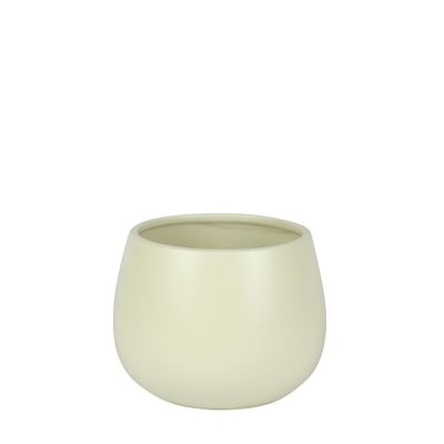 Hortus London Ceramic Pot - Matt Cream - Dia16.5 x H13cm