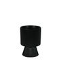 Hortus Oslo Ceramic Pot - Matt Black - Dia11.5 x 15cm