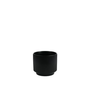 Hortus Tokyo Ceramic Pot -Matt Black - Dia16 x H13cm