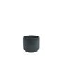 Hortus Tokyo Ceramic Pot - Glossy Grey - Dia16 x H13cm