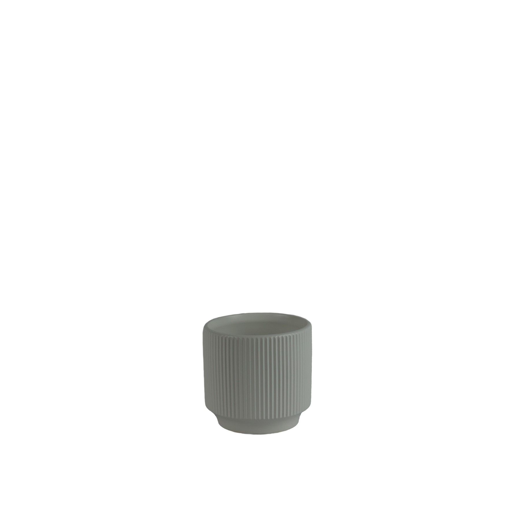 Hortus Tokyo Ceramic Pot - Matt White - Dia13 x H12cm