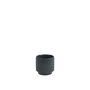 Hortus Tokyo Ceramic Pot - Glossy Grey - Dia12.5 x H11.5cm