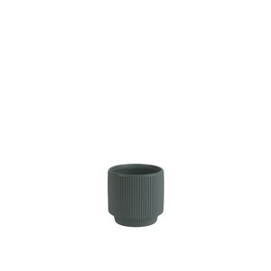 Hortus Tokyo Ceramic Pot - Matt Grey - Dia12.5 x  H11.5cm