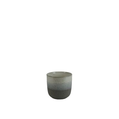 Hortus Bordeaux Stoneware Pot  - Grey - Dia 13 x H12cm