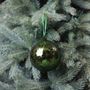 Glass Turone Bauble - Green - 12cm